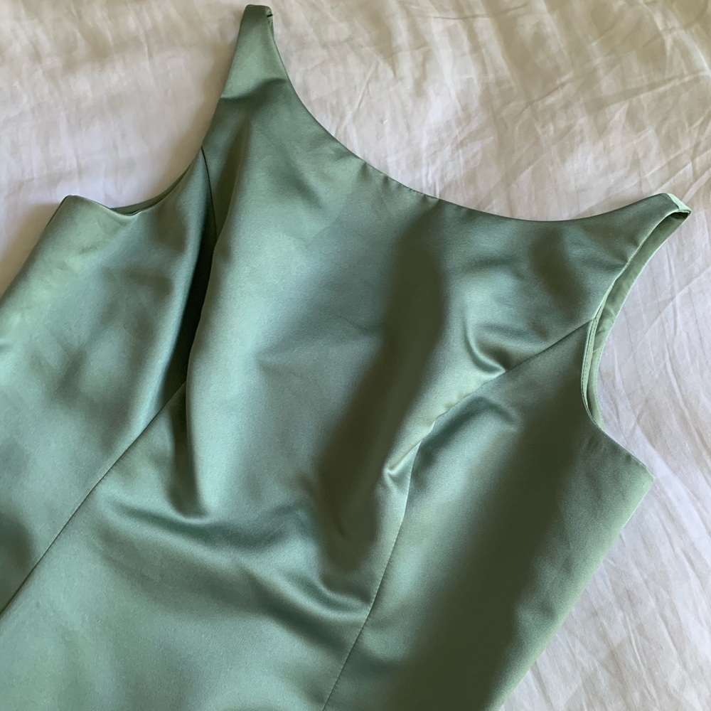 sage green bridesmaid or wedding guest dress